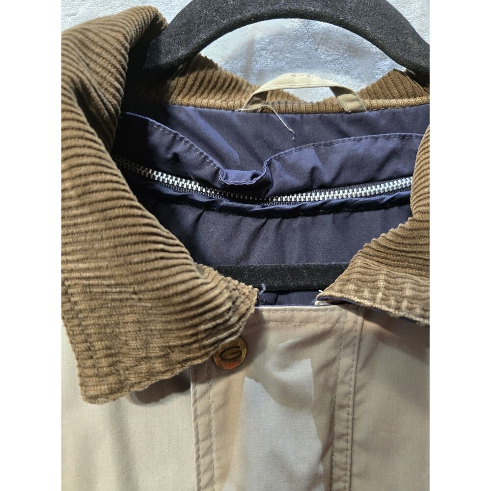 GANT Beige Insulated Barn Jacket Chore Coat L Removable Liner Corduroy EUC - Picture 4 of 13